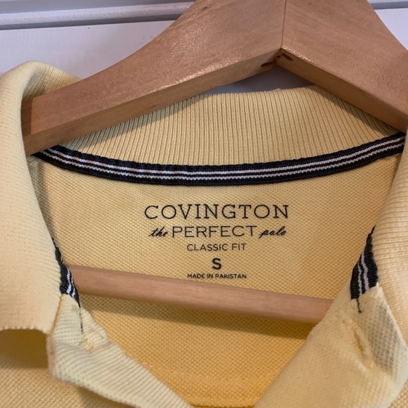 Men’s Covington Shirt EUC. Small. Pale Yellow - Picture 3 of 4